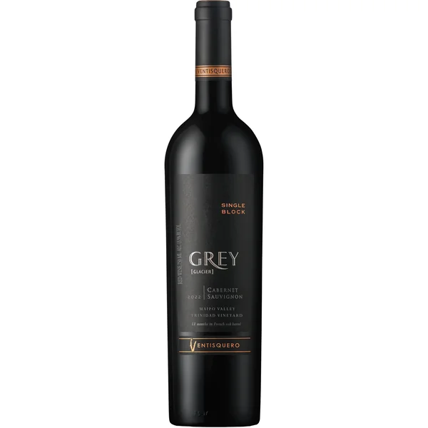 Ventisquero Grey Glacier Single Block Cabernet Sauvignon Trinidad Vineyard Maipo Valley 2022