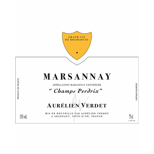 Verdet/Aurélien Marsannay Champs Perdrix 2019