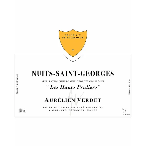 Verdet/Aurélien Nuits-St-Georges Les Hauts Pruliers 2019
