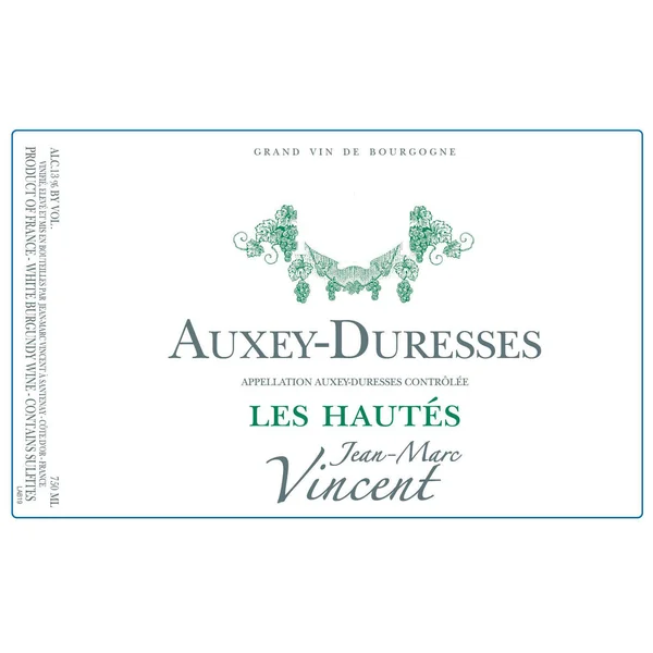 Vincent/Jean-Marc Auxey-Duresses Blanc Les Hautés 2018