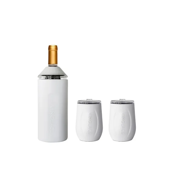 Vinglace Bottle Insulator • Wine Gift Set White