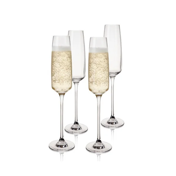 Viski Drinkware • Julien Flute Crystal Stems 5.75oz