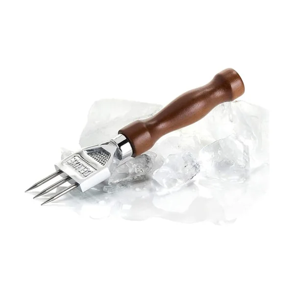 Viski • Ice Pick 3 Pronged Wood Handle