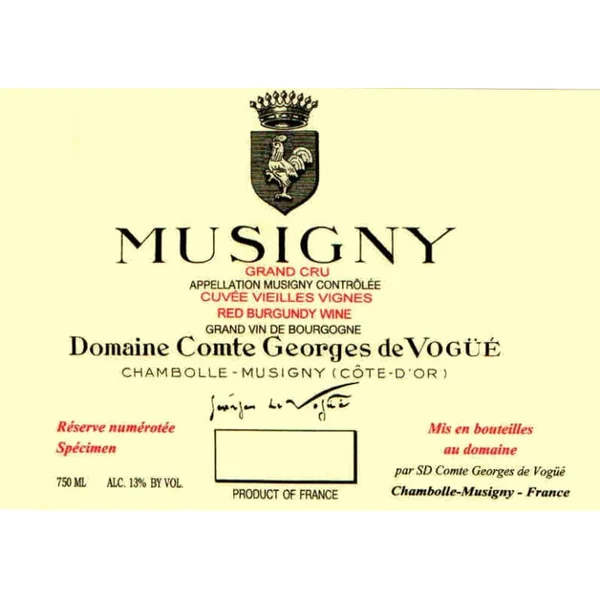 Vogüé Musigny Grand Cru Vieilles Vignes 2019