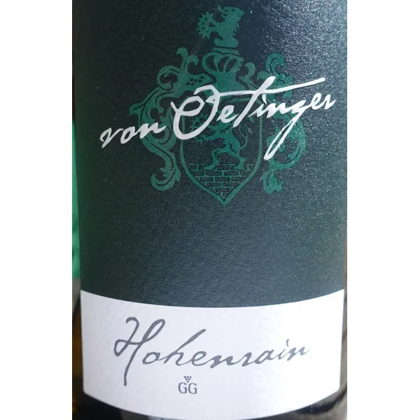 von Oetinger Riesling Erbach Hohenrain GG 2019