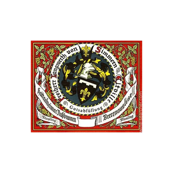 von Simmern Riesling Beerenauslese Hattenheimer Nussbrunnen 1975 375ml