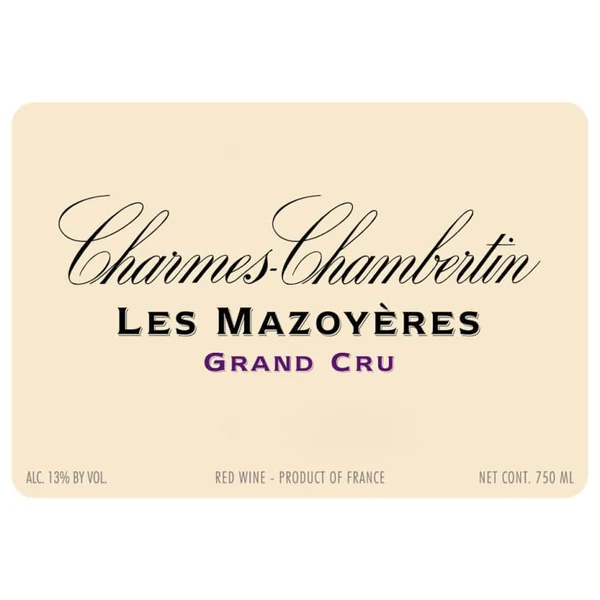 Vougeraie Charmes-Chambertin Les Mazoyères Grand Cru 2018