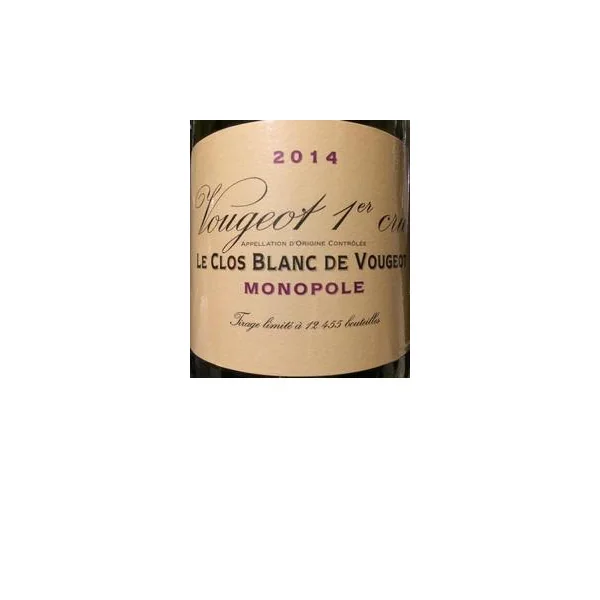 Vougeraie Vougeot 1er cru Le Clos Blanc de Vougeot 2014