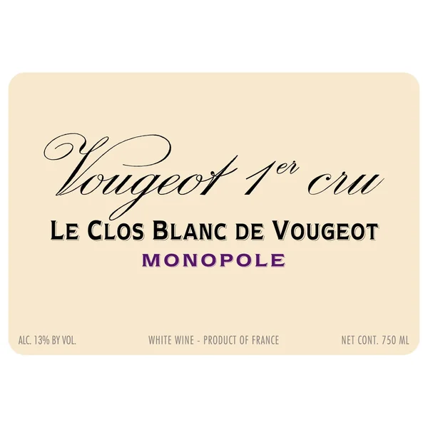 Vougeraie Vougeot 1er cru Le Clos Blanc de Vougeot 2018