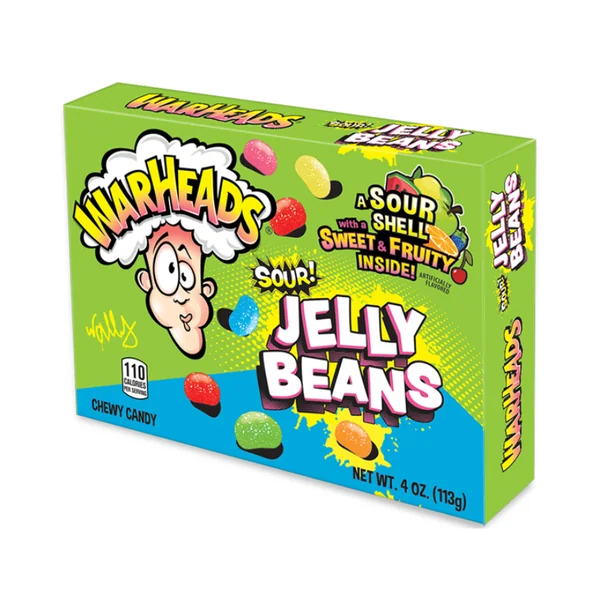 Warheads Sour Jelly Beans Candy