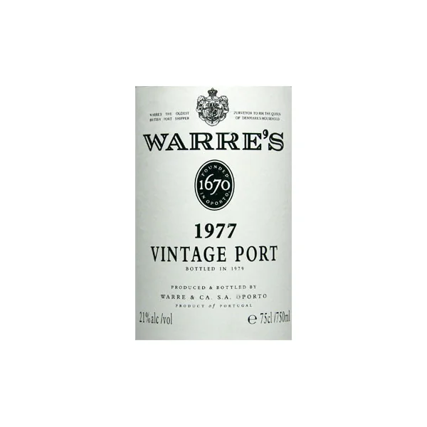 Warre's Vintage Port 1977