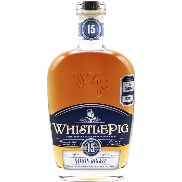 WhistlePig Straight Rye Whiskey Single Barrel 15 Year Old FWGS Exclusive