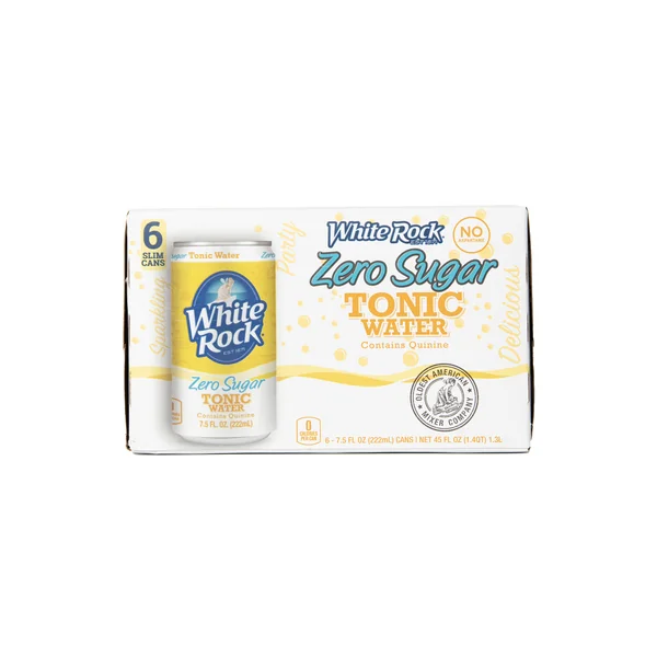 White Rock Diet Tonic Water 6 Pack Cans