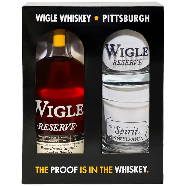 Wigle Reserve Pennsylvania Straight Bourbon 4 Year Old Gift Set