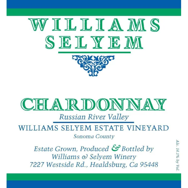 Williams-Selyem Chardonnay Russian River Valley Estate Vyd 2019