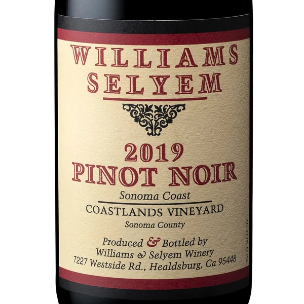 Williams-Selyem Pinot Noir Sonoma Coast Coastlands Vineyard 2019