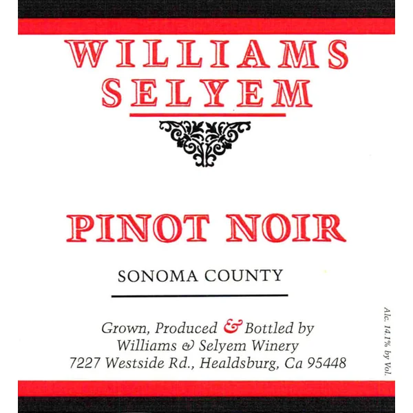 Williams-Selyem Pinot Noir Sonoma County 2020