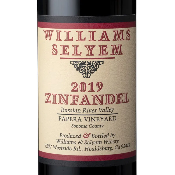 Williams-Selyem Zinfandel Russian River Valley Papera Vineyard 2019