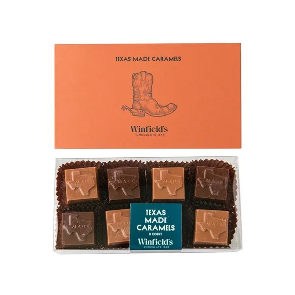 Winfield’s Texas-made Caramels 8 Pc Assorted Box