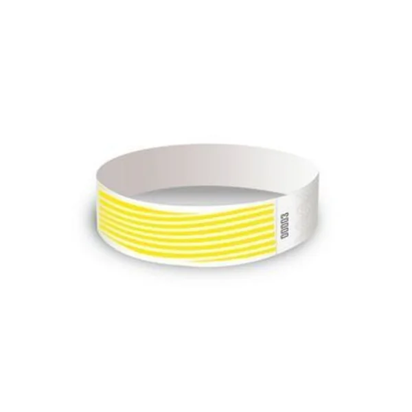 Wrist Bands Stripe Yellow Glow