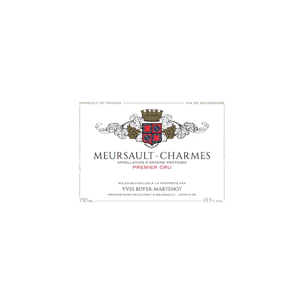 Yves Boyer-Martenot Meursault Premier Cru Charmes 2022 750ml