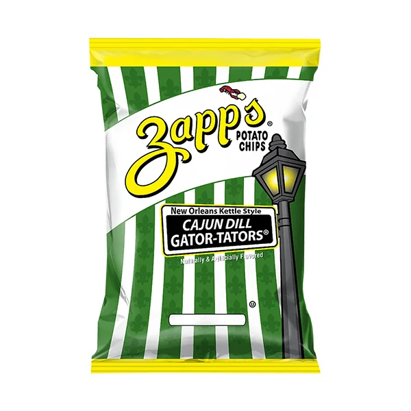 Zapps Potato Chips • Cajun Dill Gatortator