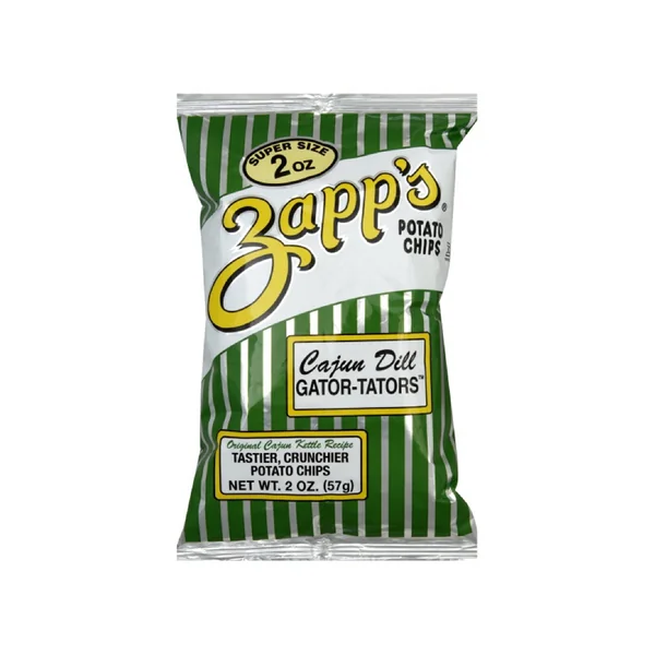 Zapps Potato Chips • Cajun Dill Gatortators Kettle Chips