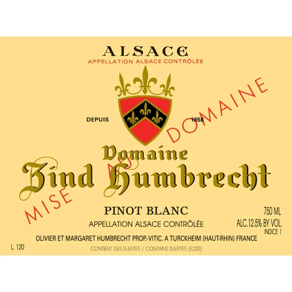 Zind-Humbrecht Pinot Blanc Alsace 2019