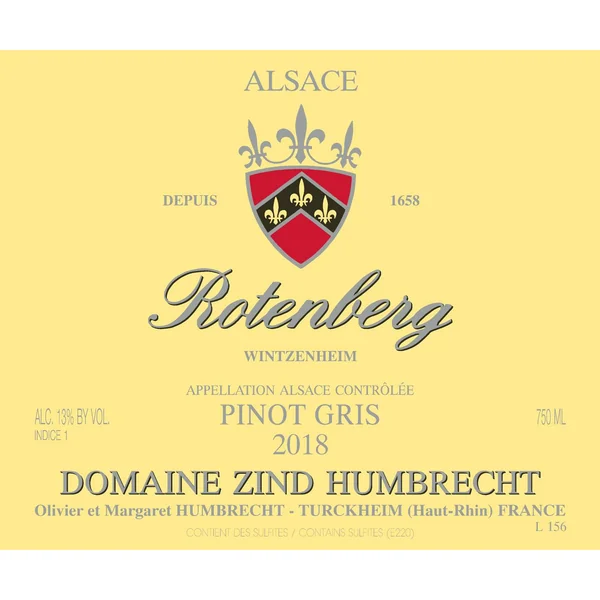 Zind-Humbrecht Pinot Gris Rotenberg 2018