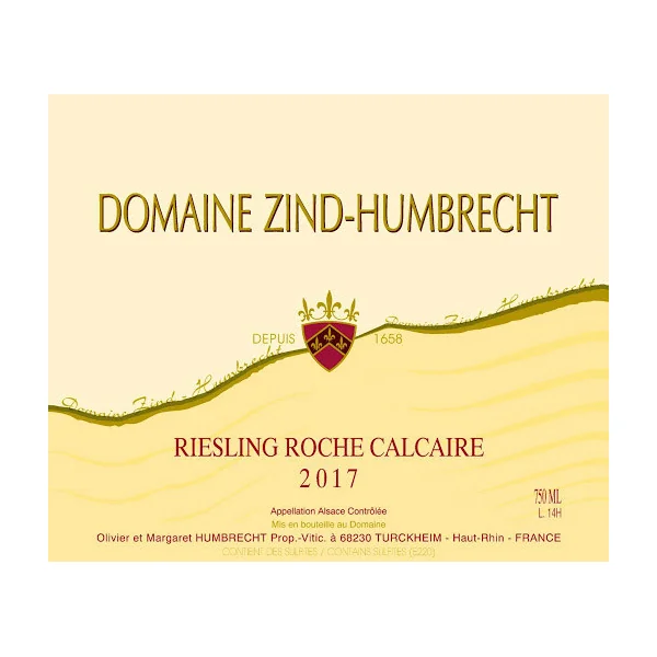 Zind-Humbrecht Riesling Roche Calcaire 2017