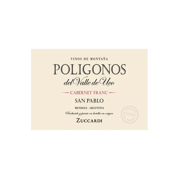 Zuccardi Cabernet Franc San Pablo Poligonos del Valle de Uco 2019